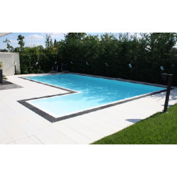Sopremapool premium pvc liner armé blanc uni double verni 
 standard piscine en eau