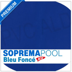 Sopremapool premium pvc liner armé bleu foncé bleu marine bleu nuit échantillon modèle